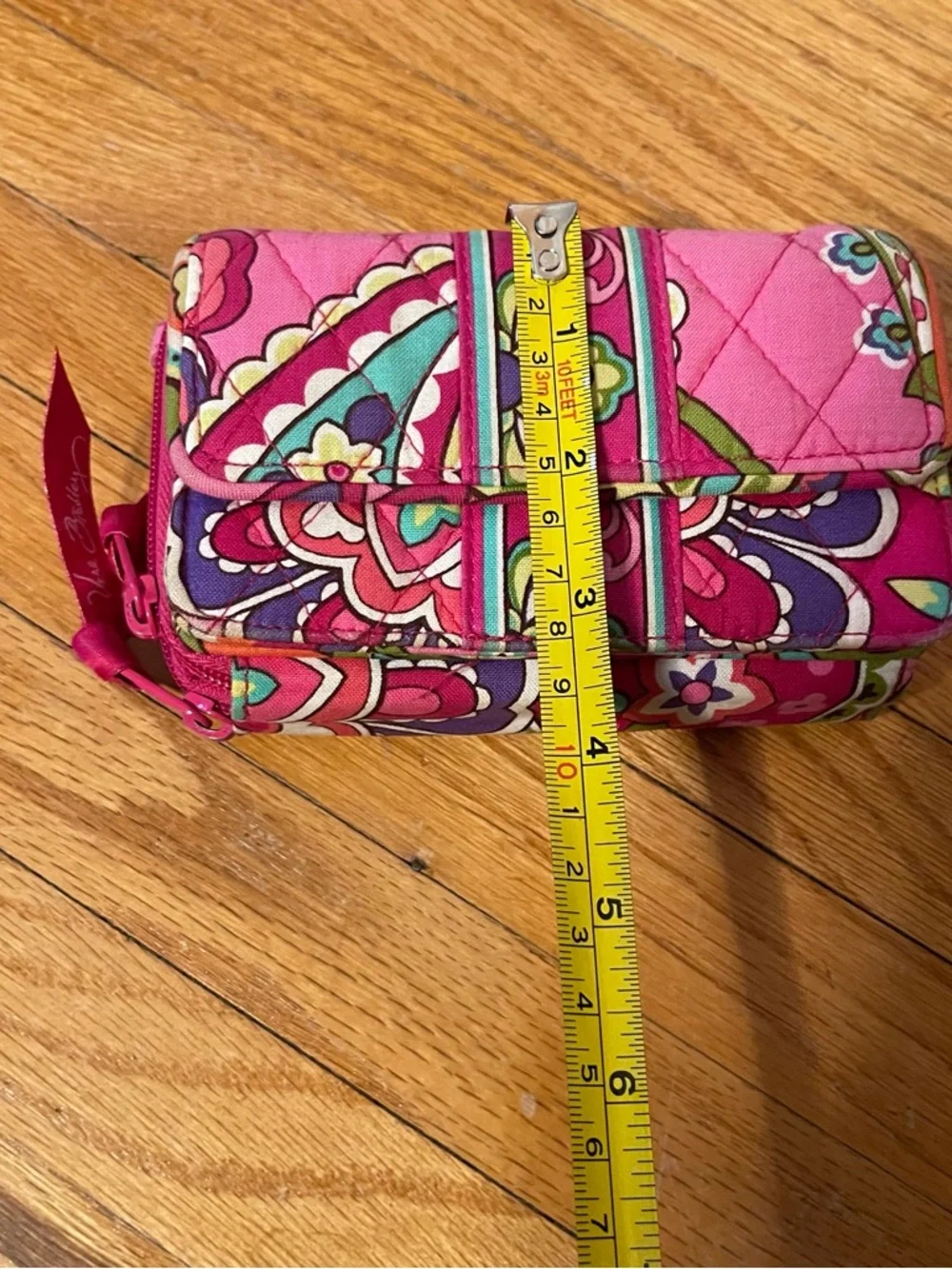 Vera Bradley Retired Pink Swirl Flower design  Quilted Wallet - Picture 8 of 8